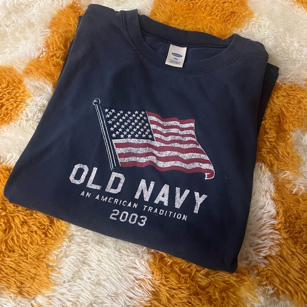 Old Navy Navy Blue Graphic Sweatshirt